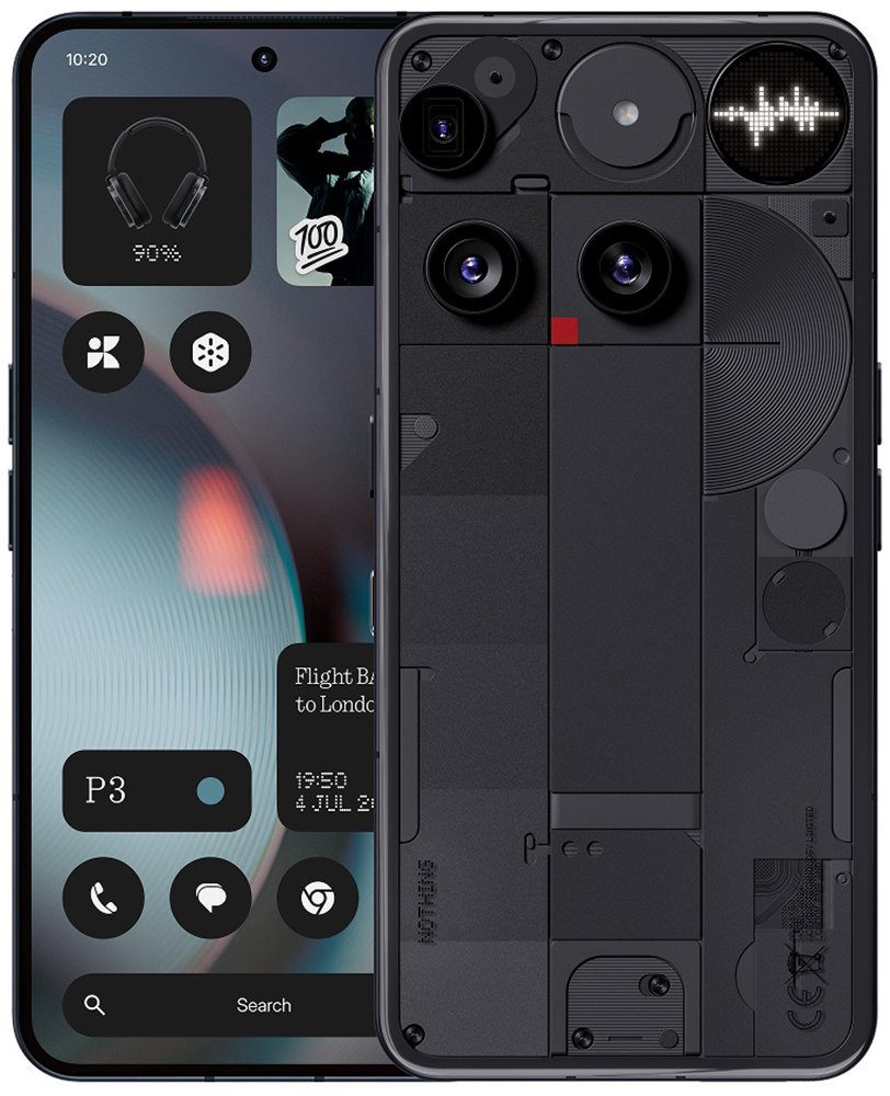 Buy SIM Free Nothing Phone (3a) Pro 5G 256GB AI Phone - Black