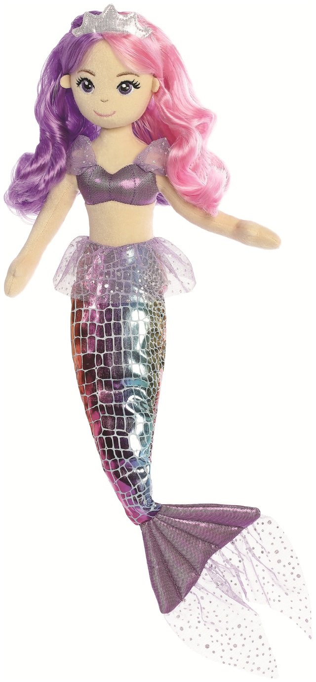 Aurora Sea Sparkles 18 Inch Pastel Sea Iris Soft Toy