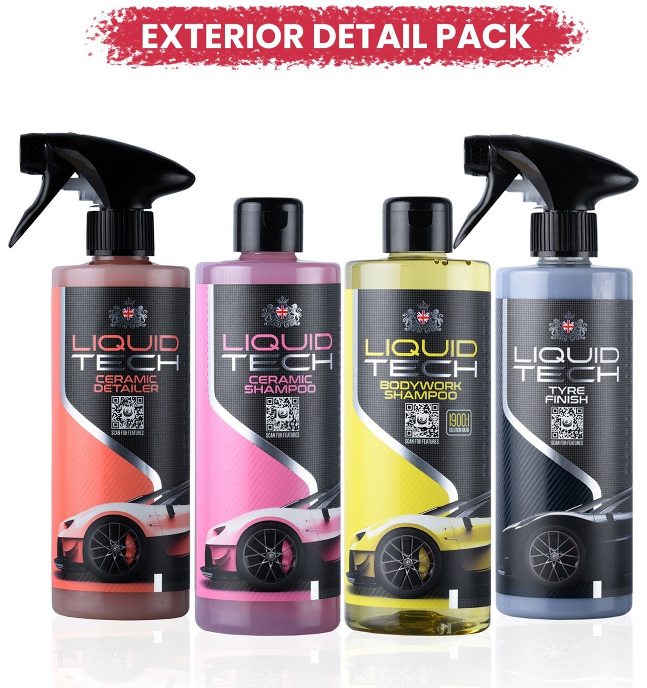 Road Angel Liquid Tech Exterior Detail Car Wash Pack