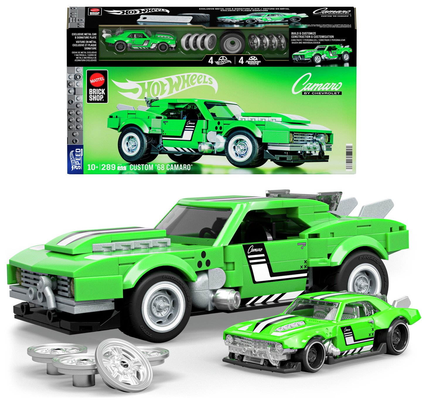 Brick Shop Hot Wheels Custom '68 Camaro Building Toy Kit