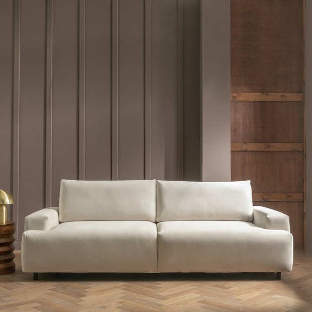 Buy Habitat Julien Fabric 4 Seater Sofa Bed - Natural | Sofa beds