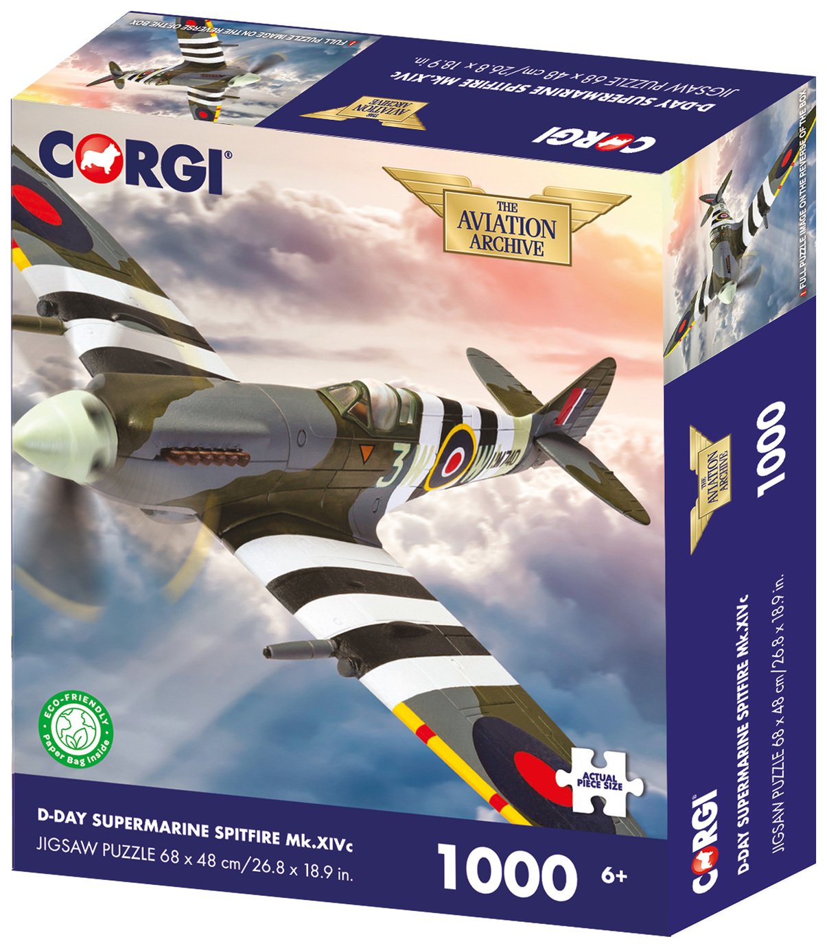 Kidicraft Corgi D-Day Supermarine Spitfire 1000 Pcs Puzzle