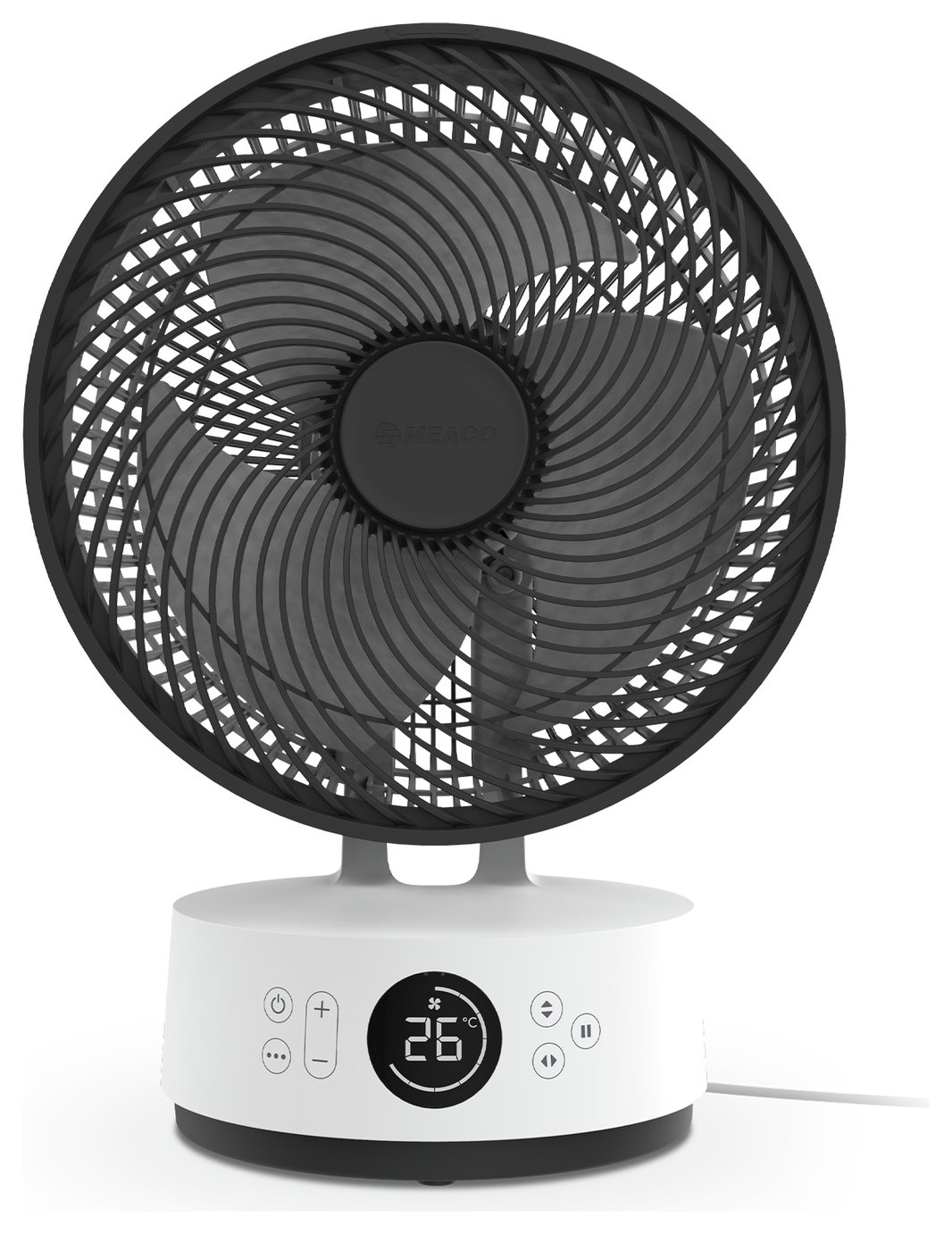 Meaco Sefte White Desk Fan - 10 Inch
