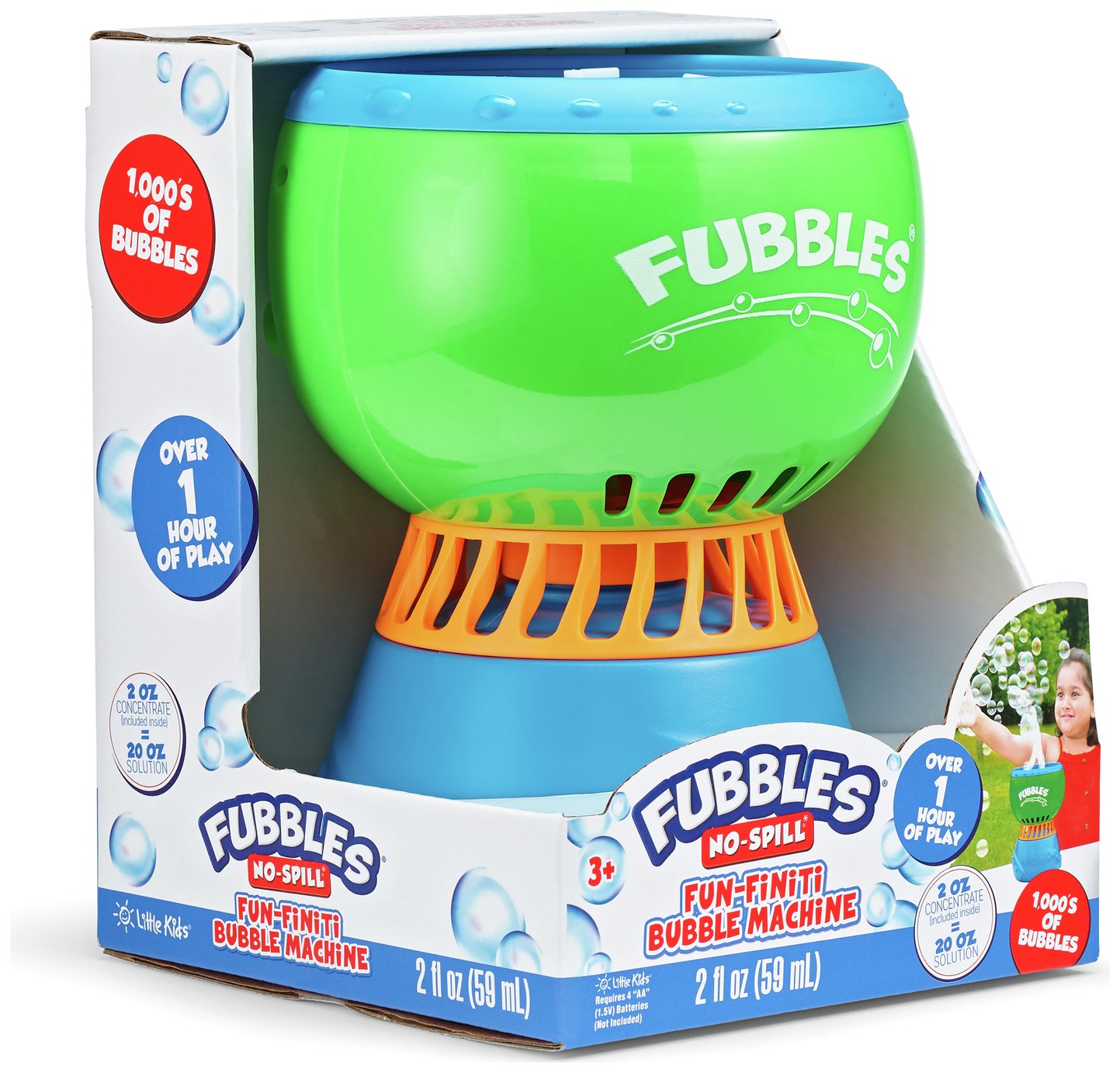 Fubbles No Spill Funfiniti Bubble Machine