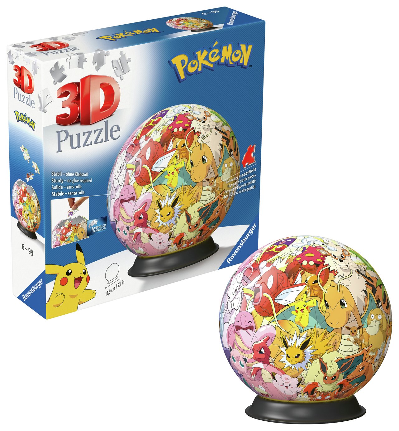 Ravensburger Pokémon 3D 72 Piece Puzzle Ball Jigsaw Puzzle