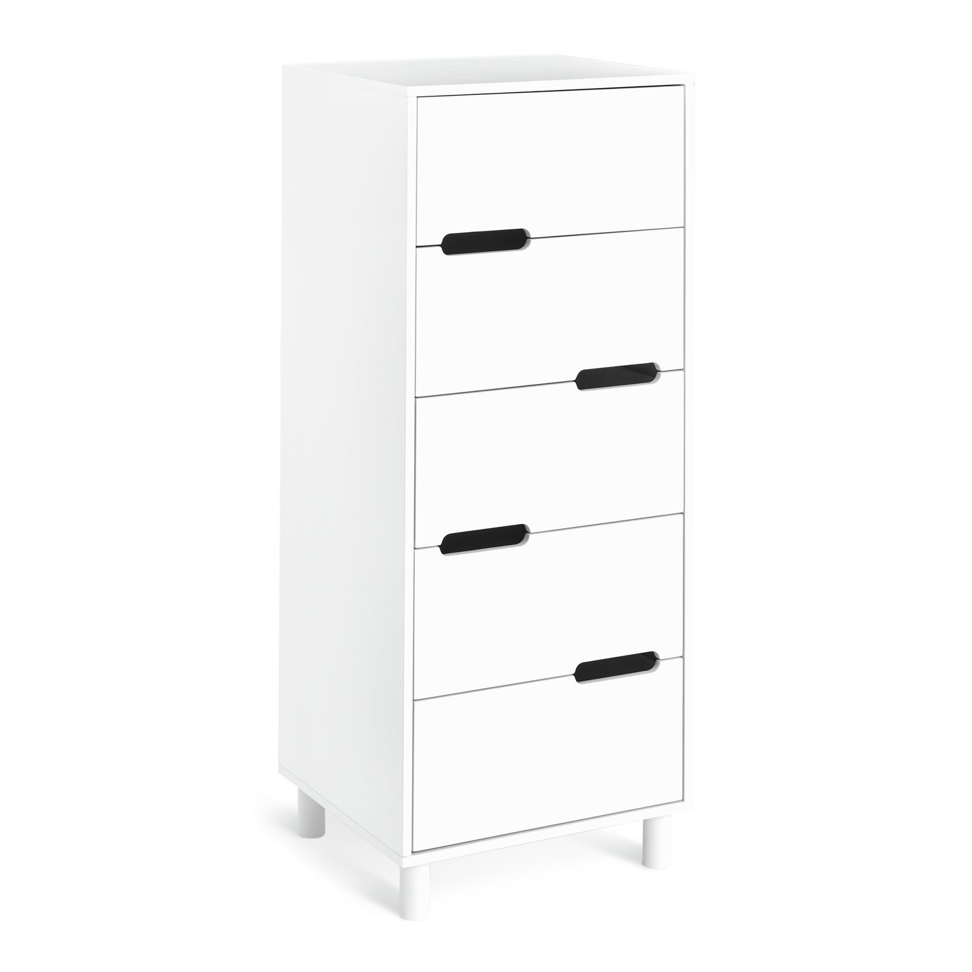 Habitat Henri 5 Drawer Tallboy - White