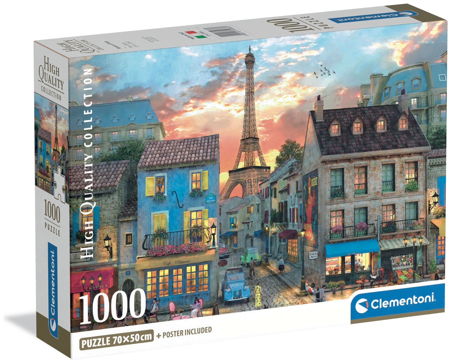 Clementoni Streets of Paris 1000 Piece Jigsaw Puzzle