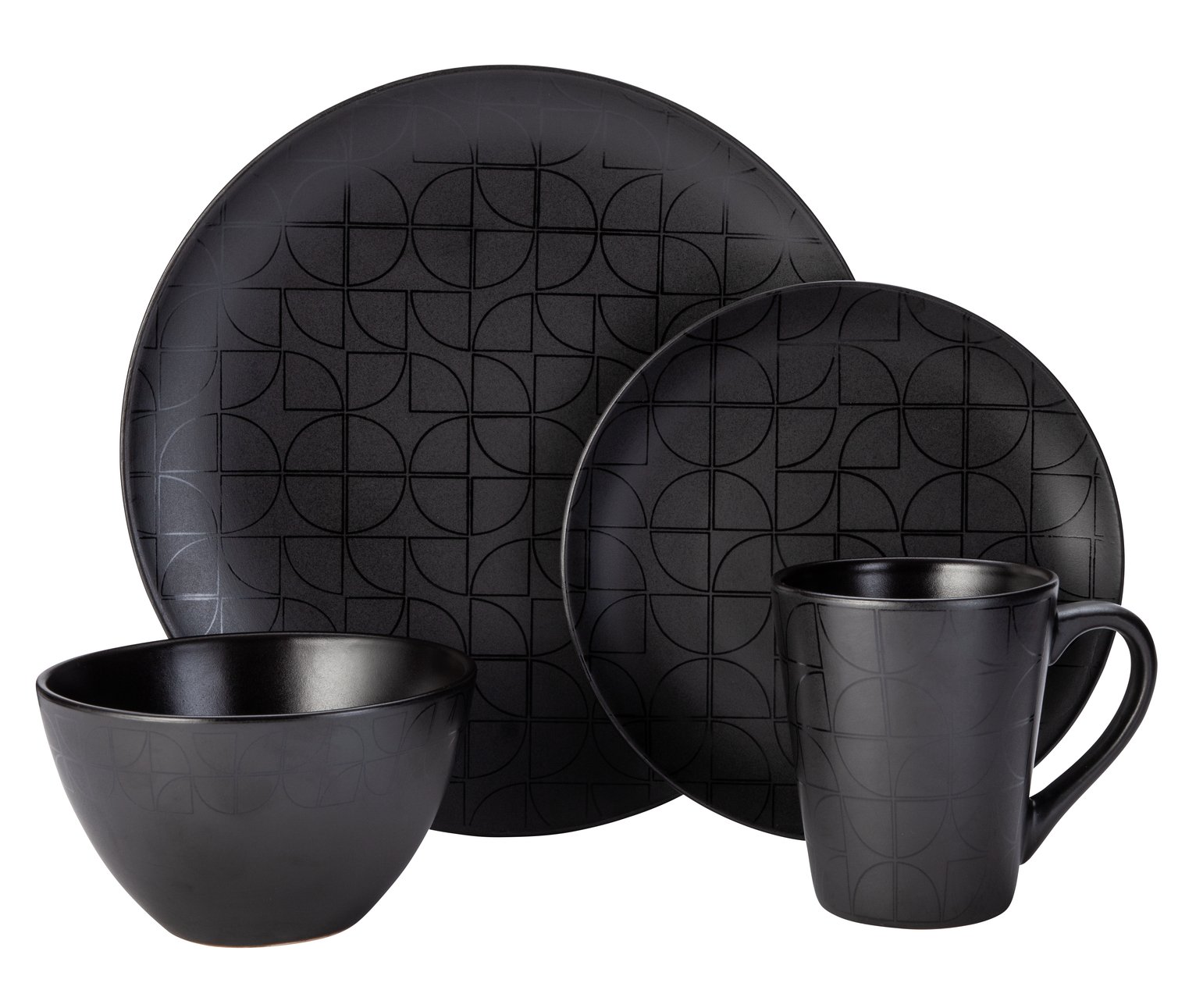 black dinnerware