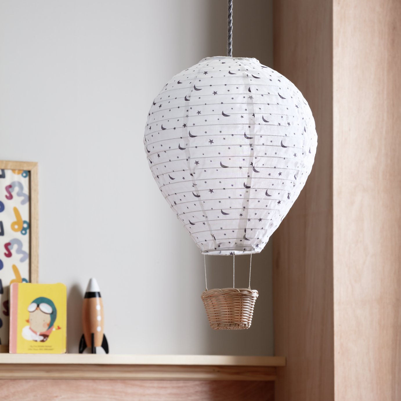 Habitat Hot Air Balloon White Easy Fit Lampshade - 30cm