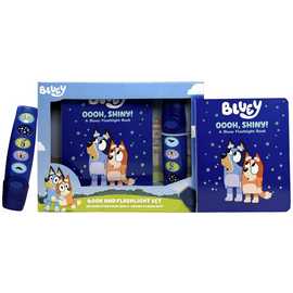 Bluey Interactive Book and 5-sound Flashlight Set