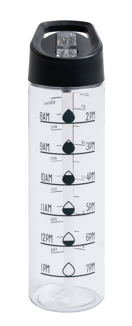  Home Black Tracker Sipper Water Bottle - 700ml