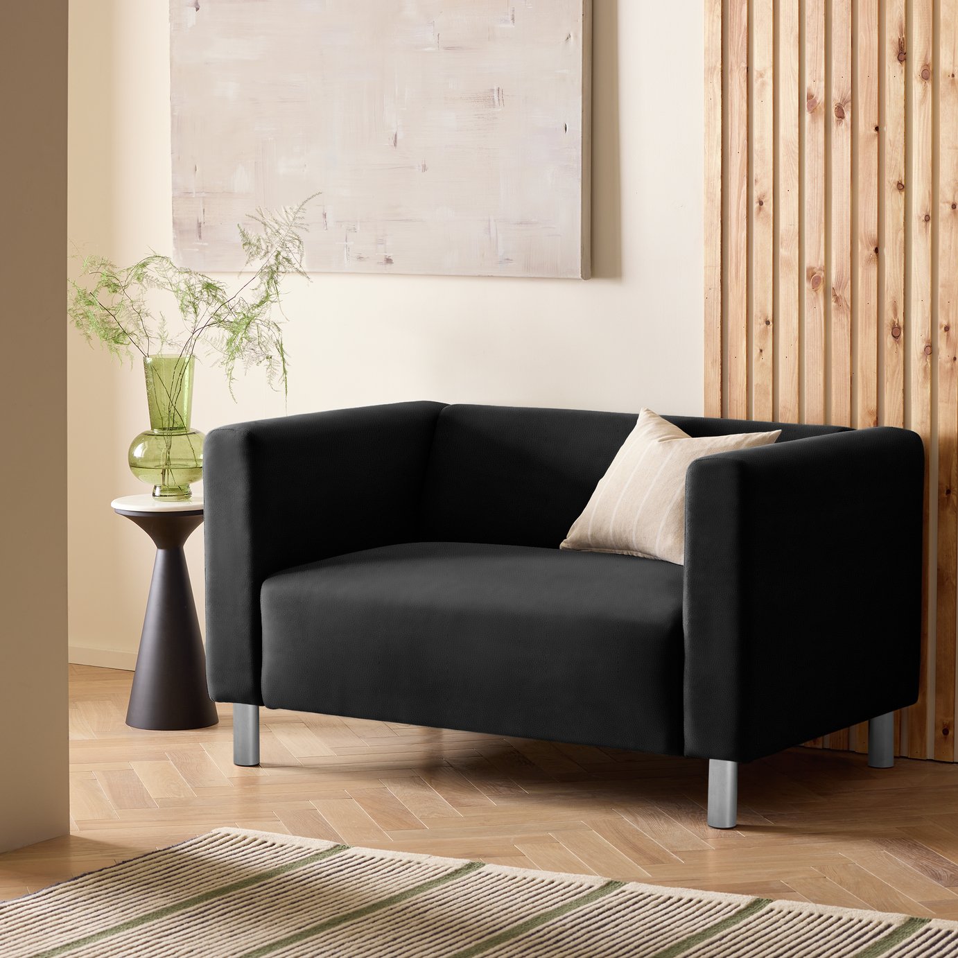 Argos Home Moda Faux Leather 2 Seater Sofa 