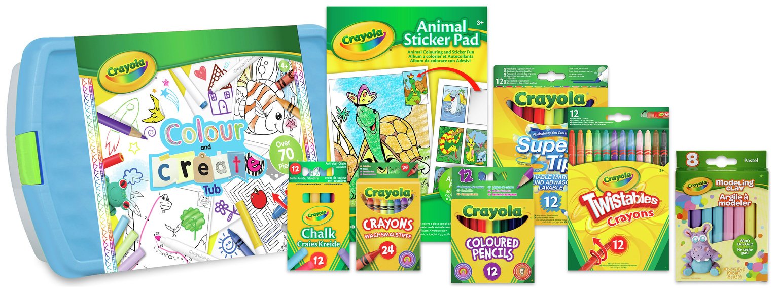 Crayola Colour and Create Tub 70 Plus Piece Set
