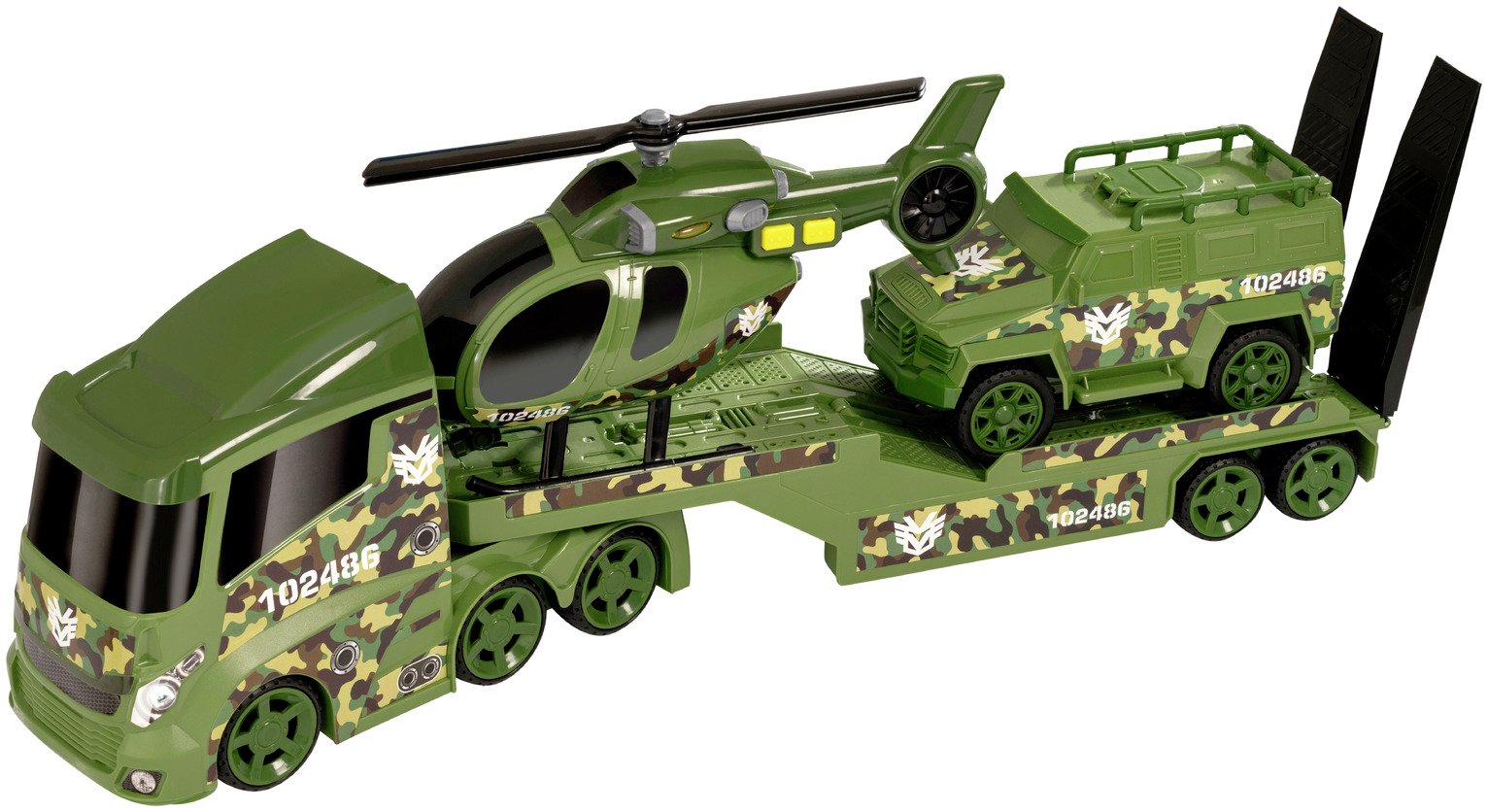 Teamsterz Light And Sound Military Transporter