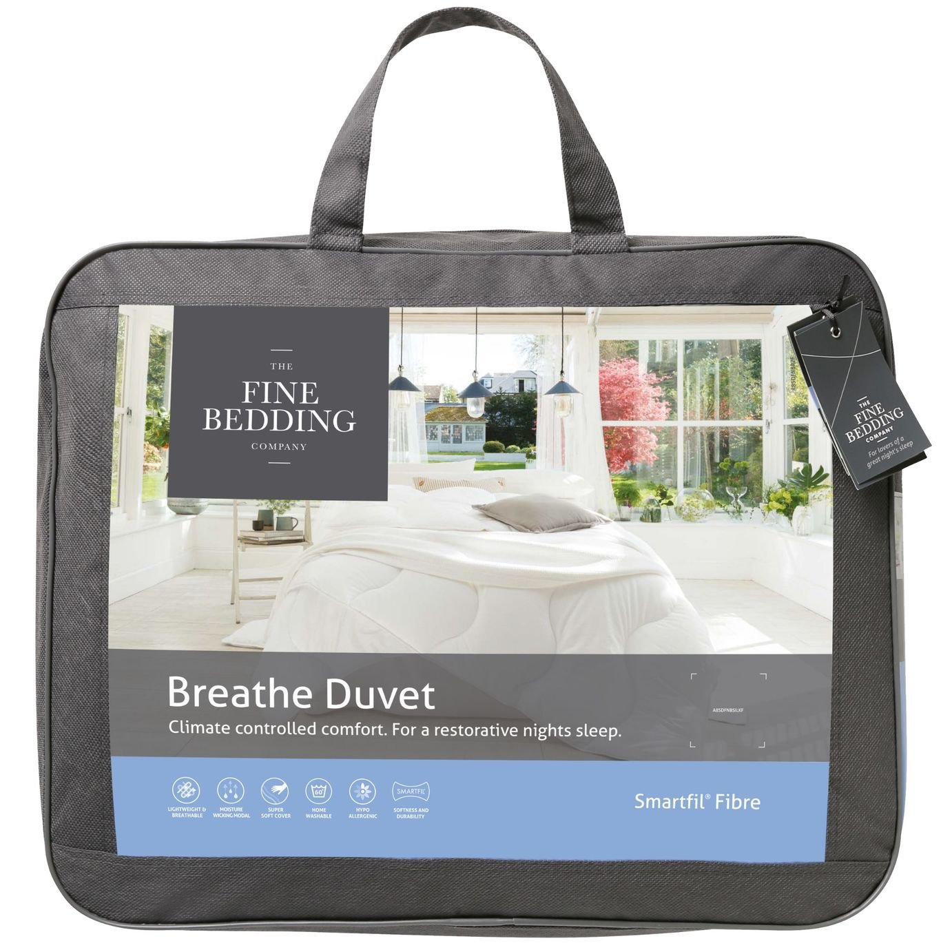 The Fine Bedding Company Breathe 4.5 Tog Duvet Set - Double