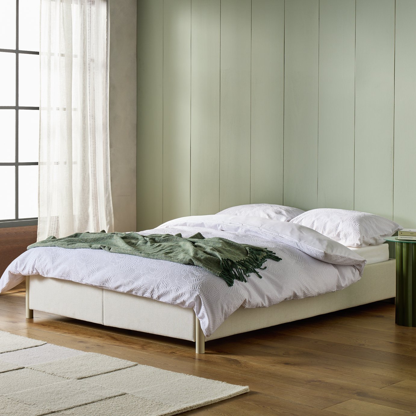 Habitat Longley Foldable Double Bed - Natural