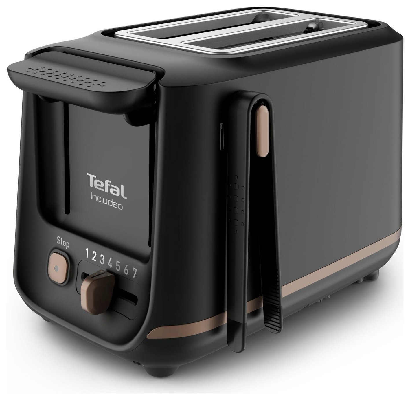 Tefal TT533840 Includeo Wide Slot 2 Slice Toaster - Black