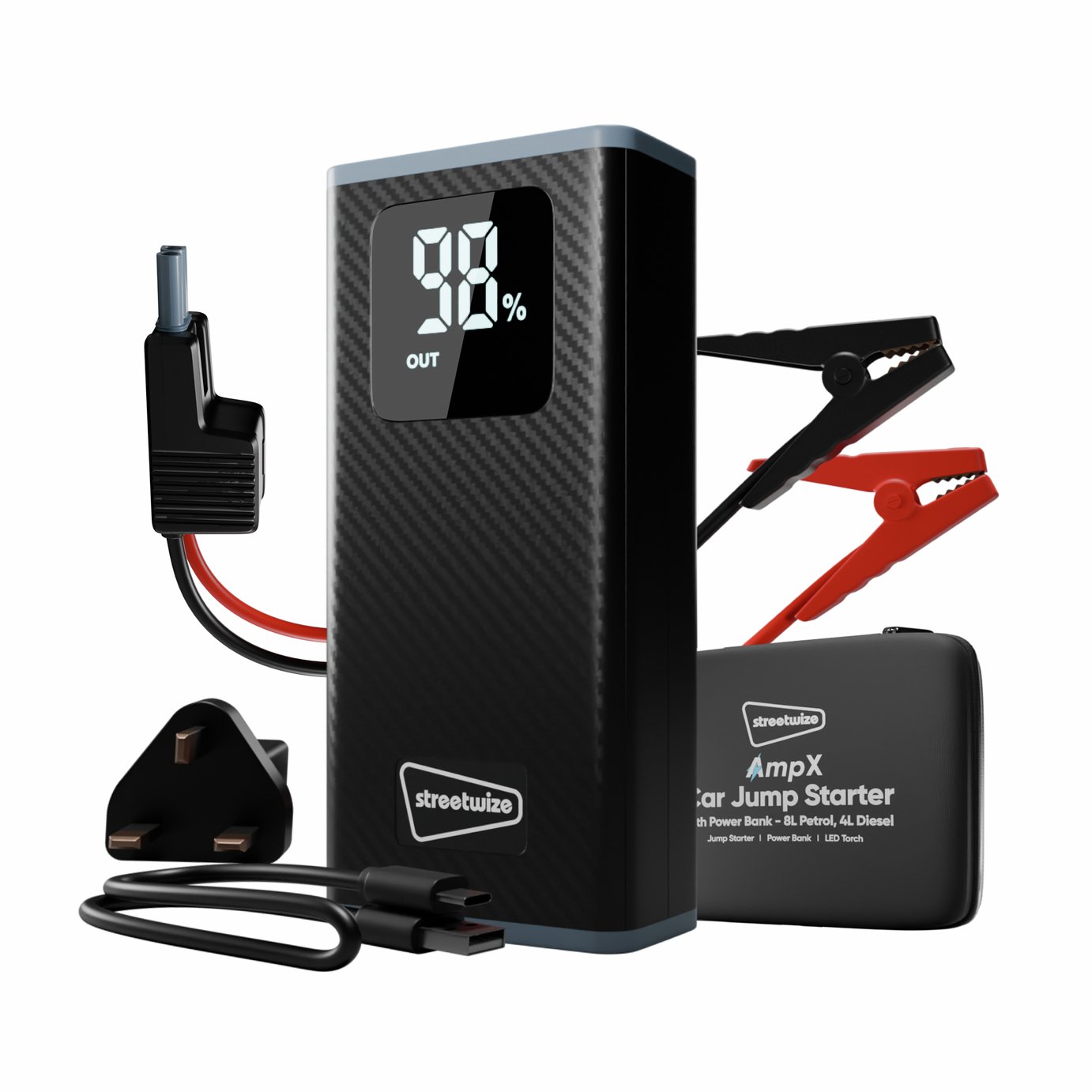 Streetwize 3-in-1 Power Bank with Jump Starter
