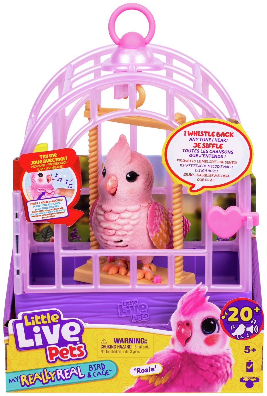 Little Live Pets My Really Real Bird & Cage - Rosie