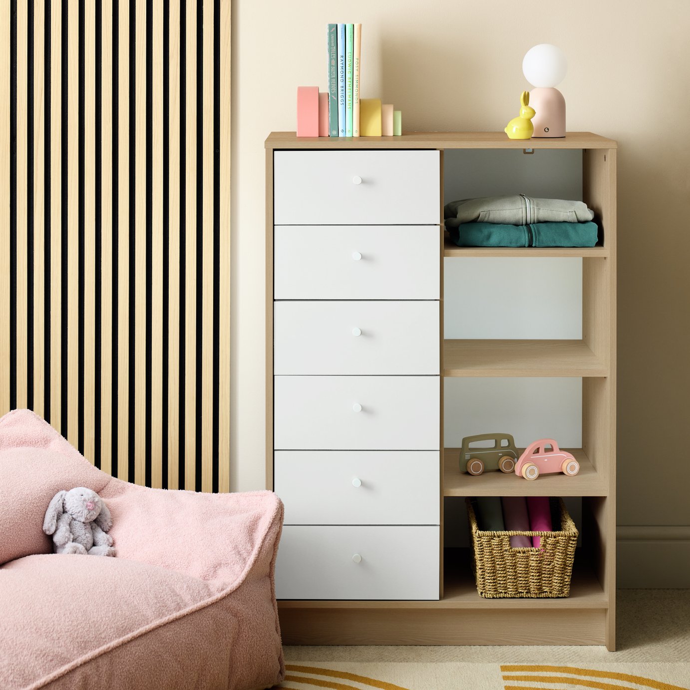 Argos Home Malibu Kids 6 Drawer Chest