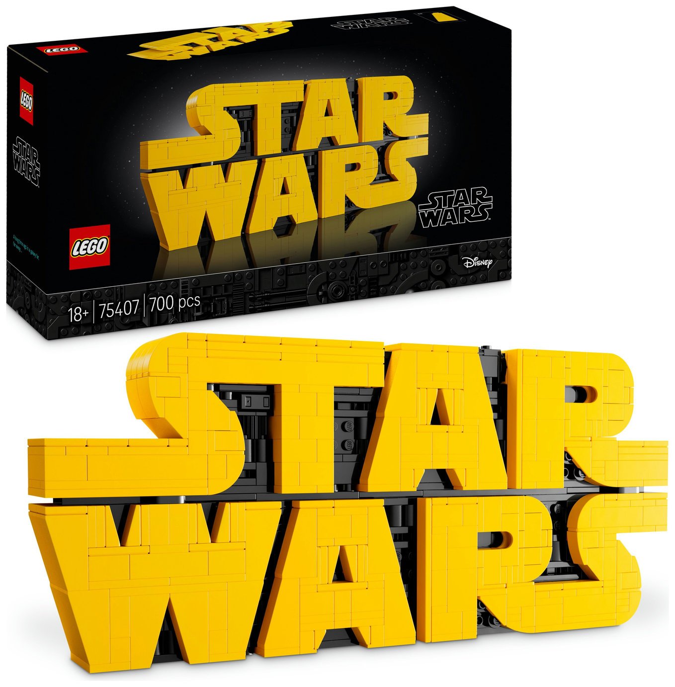 LEGO Star Wars Brick-Built Star Wars Logo Sign Set 75407