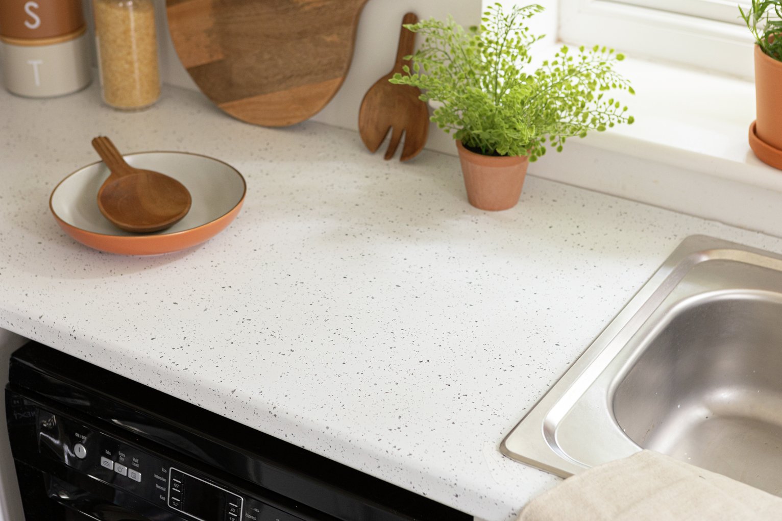 D-C-Fix White Quartz Self Adhesive Vinyl Film 67.5cm X 5m