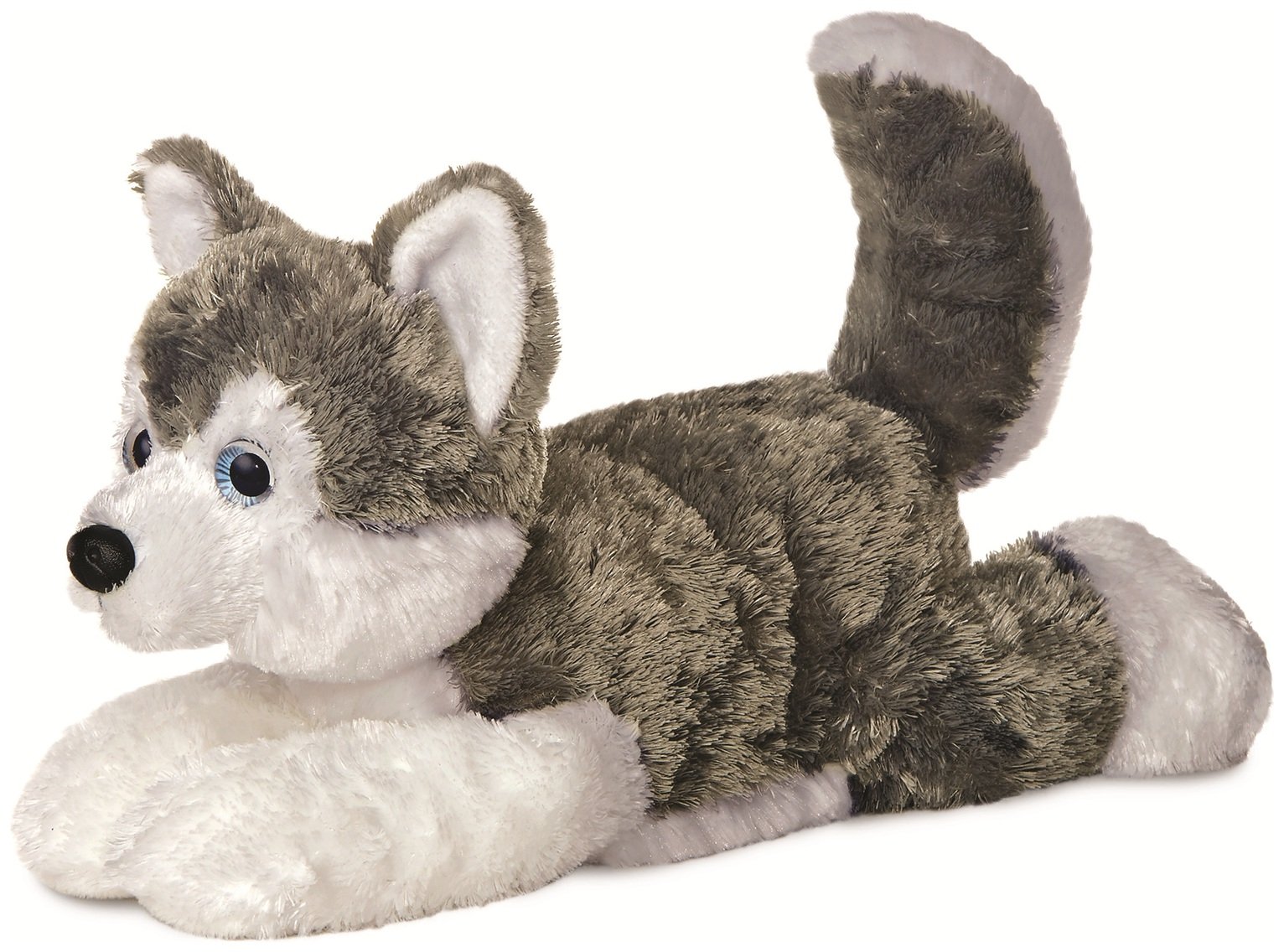 Aurora Flopsies Shadow Huskey 12 Inch Soft Toy
