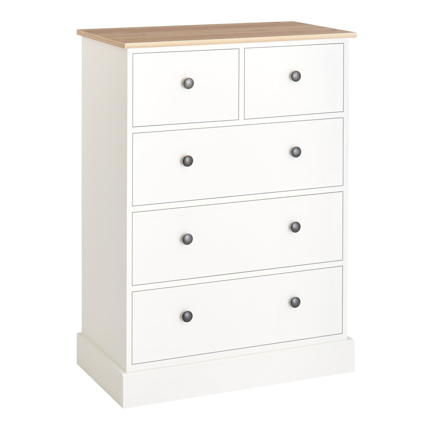 Argos Home Kensington 5 Drawer Chest - Ivory