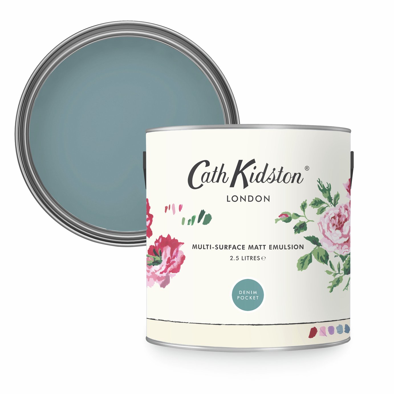 Cath Kidston Multi-Surface Matt Paint 2.5L - Denim Pocket