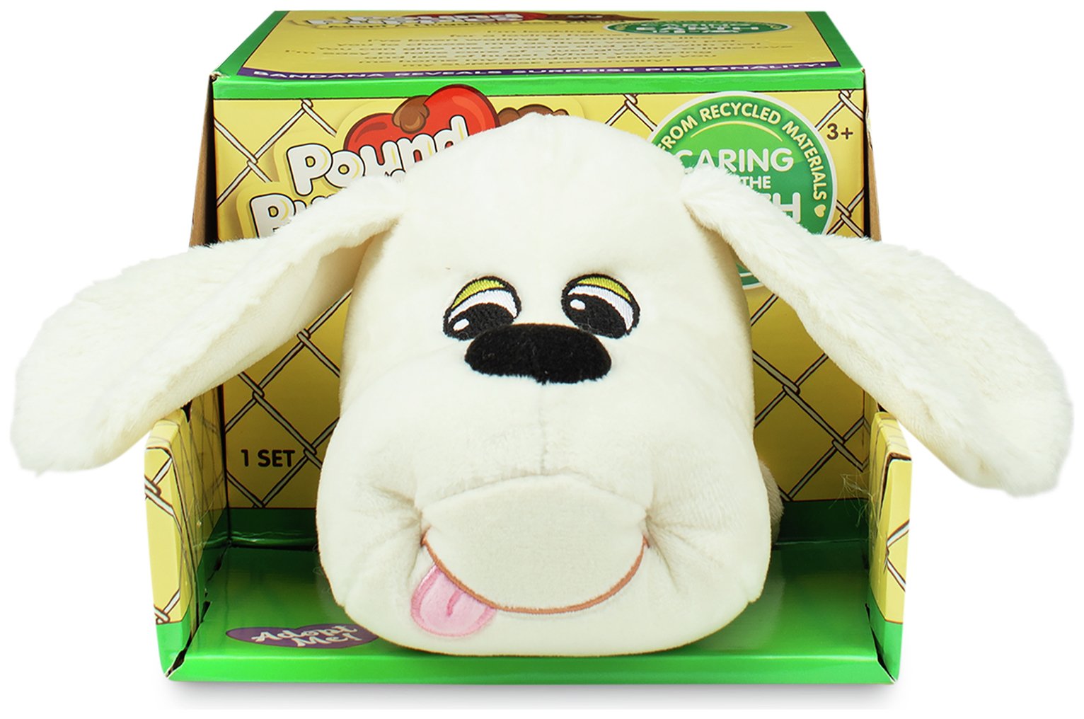 Basic Fun Pound Puppies Classic White Hungry Soft Toy