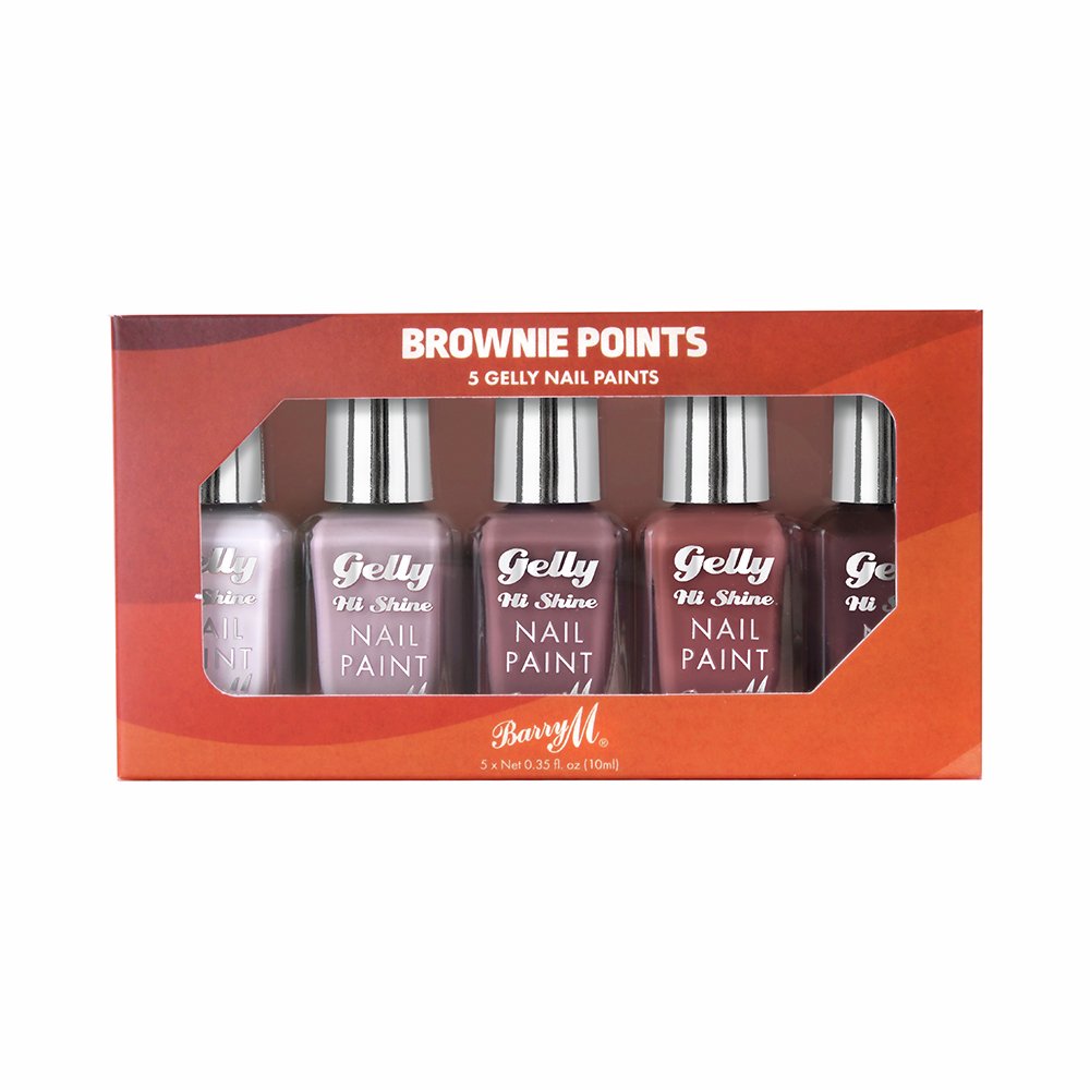 Barry M Brownie Points Hi Shine 5 Gelly Nail Paints