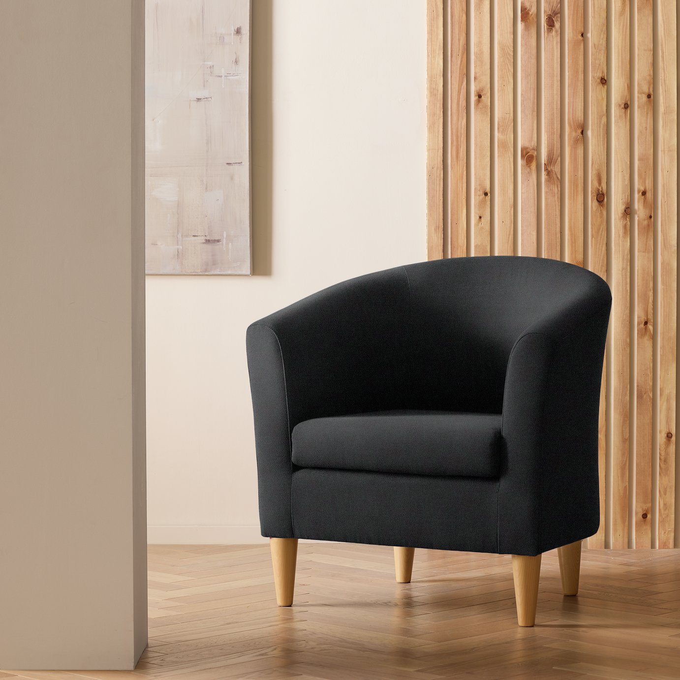 Argos Home Tub Faux Leather Chair 