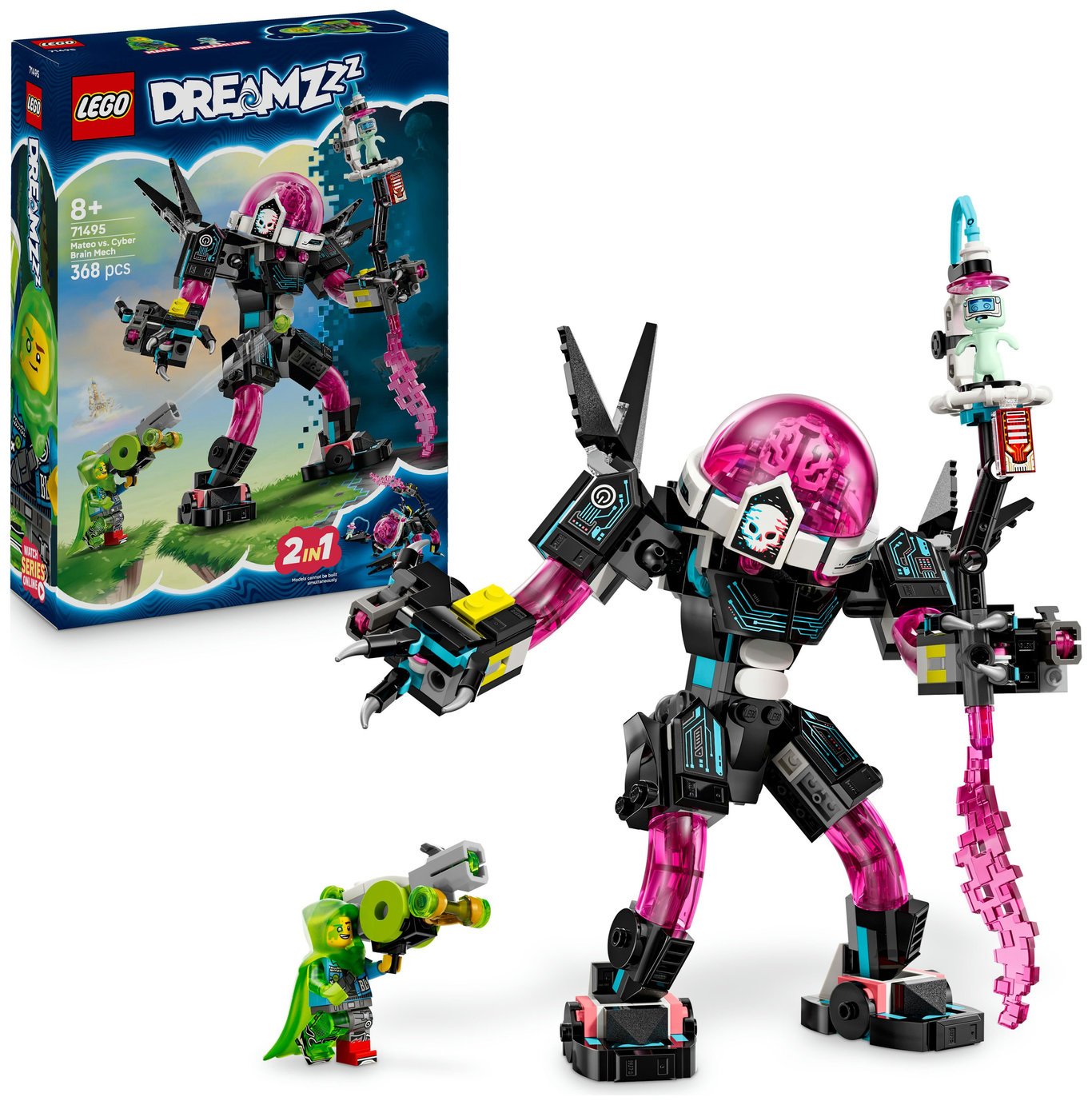 LEGO DREAMZzz 2in1 Mateo vs. Cyber Brain Mech Toy 71495