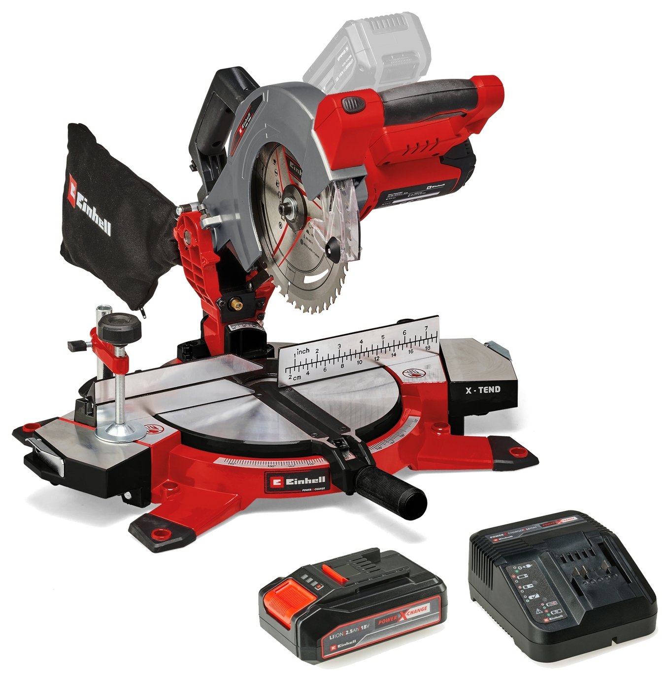 Einhell Power X-Change 210mm Cordless Mitre Saw 