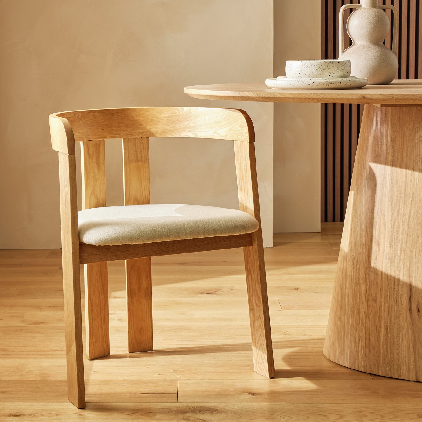 Habitat Janie Solid Wood Dining Chair - Oak