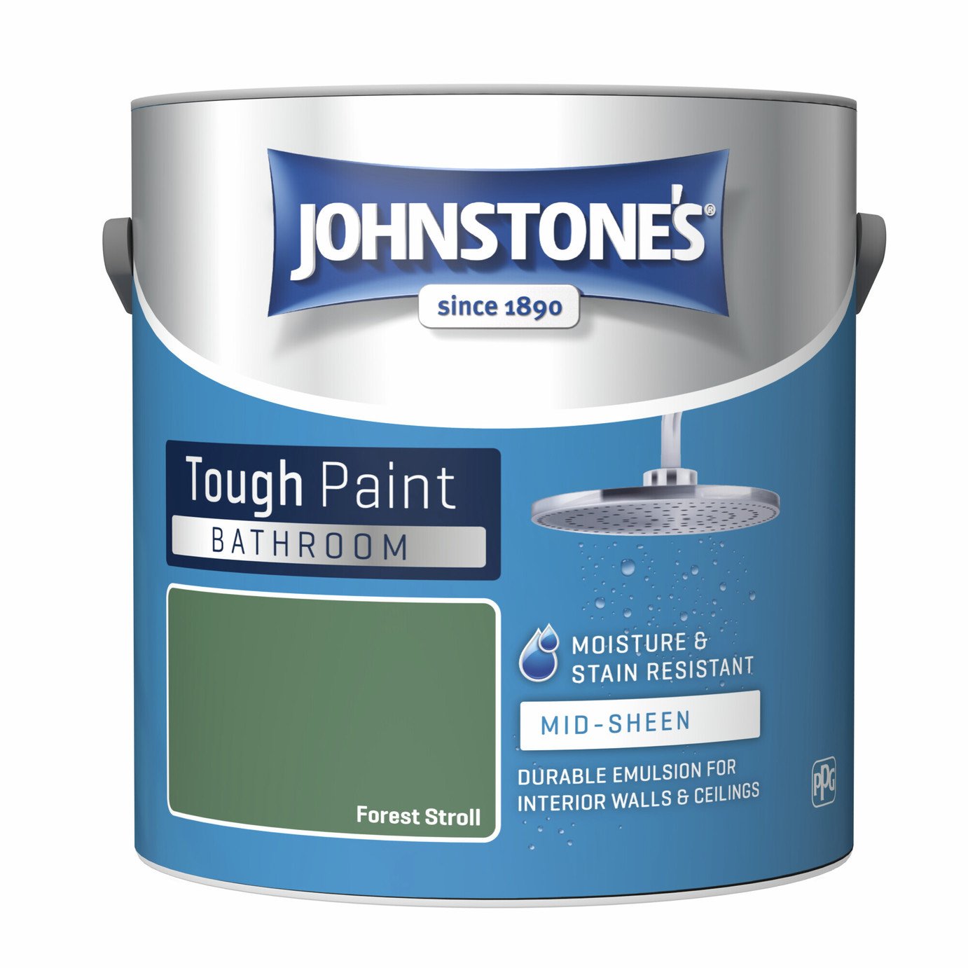 Johnstone's - Bathroom Mid Sheen Paint - Forest Stroll 2.5L