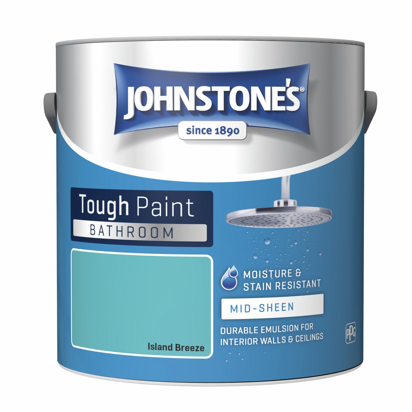 Johnstone's - Bathroom Mid Sheen Paint - Island Breeze 2.5L