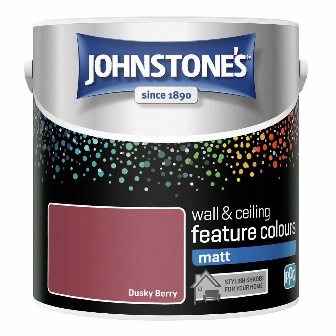 Johnstone's - Feature Wall Matt  Paint - Dusky Berry - 2.5L