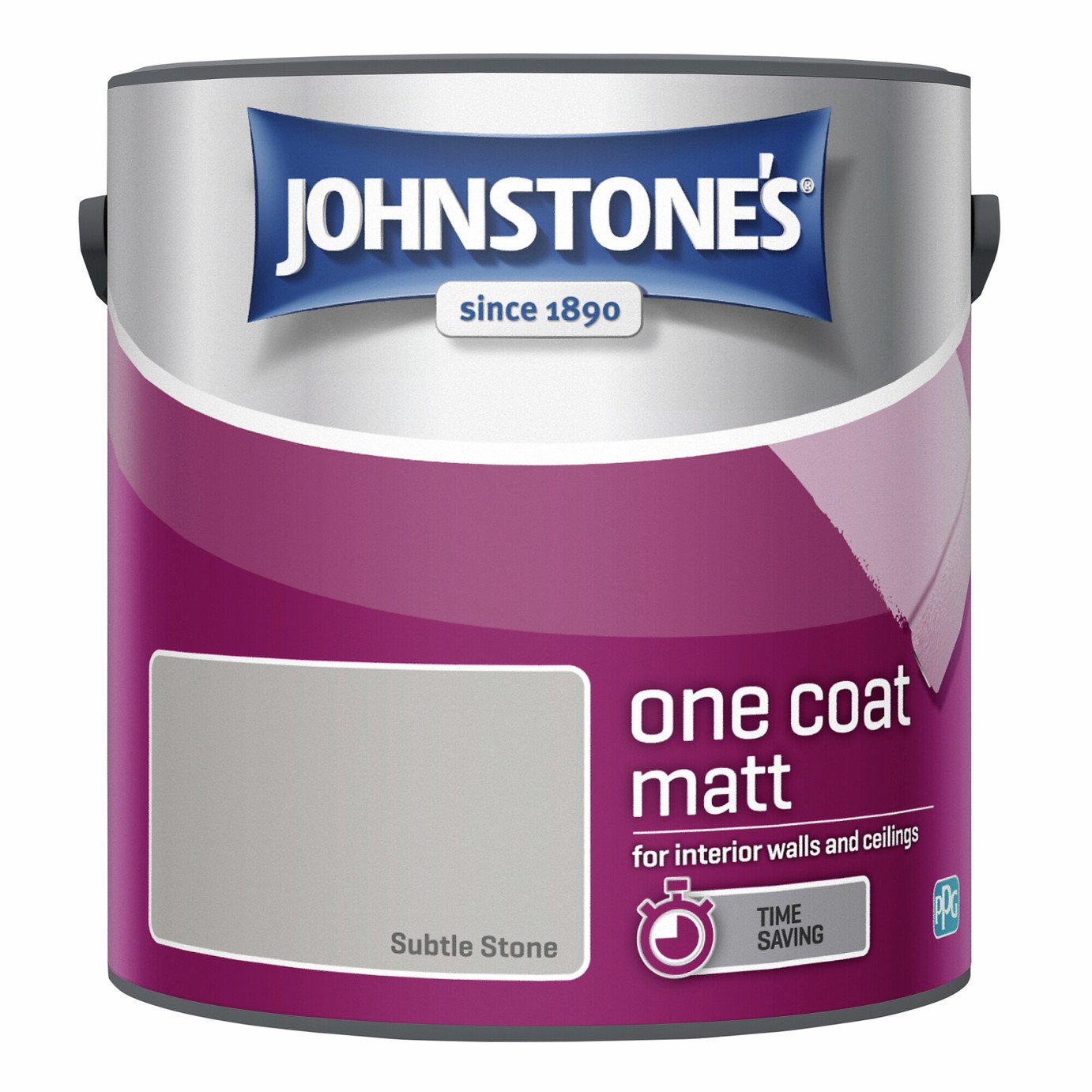 Johnstone's - One Coat Matt Paint - Subtle Stone - 2.5L