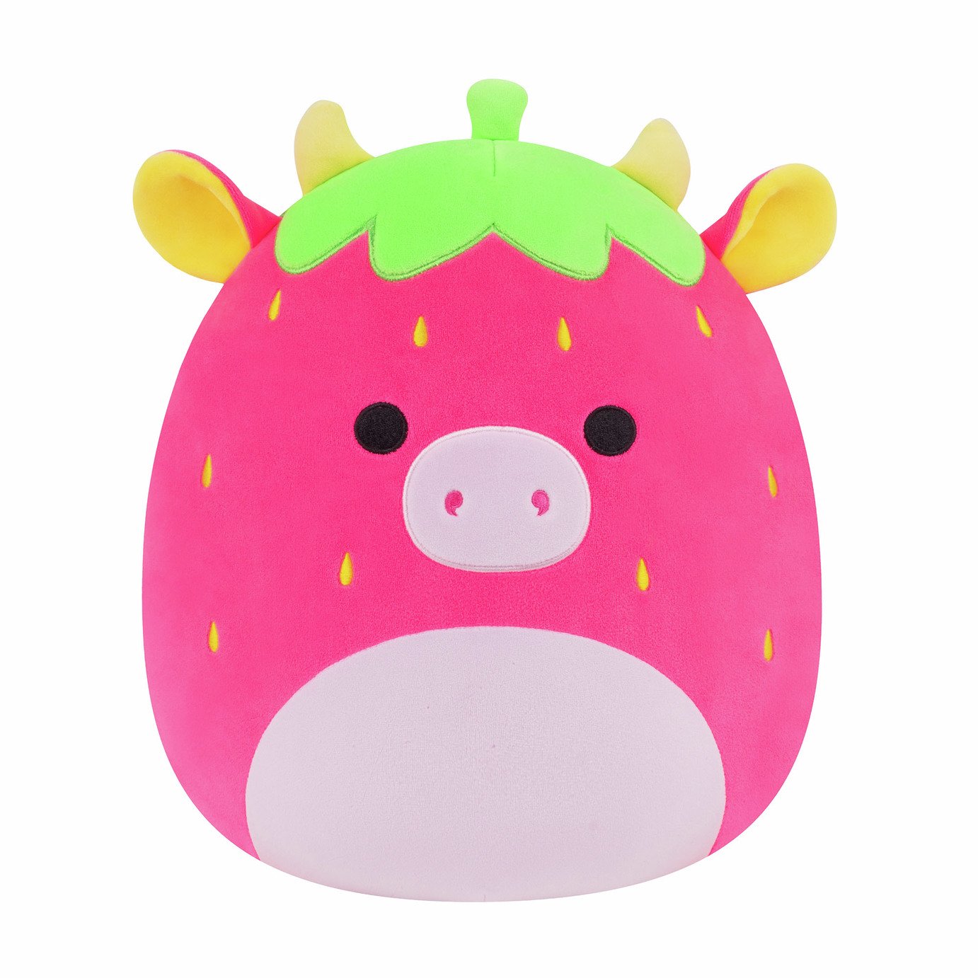 Squishmallows 12 Inch Cleary Hot Pink Cow Soft Toy