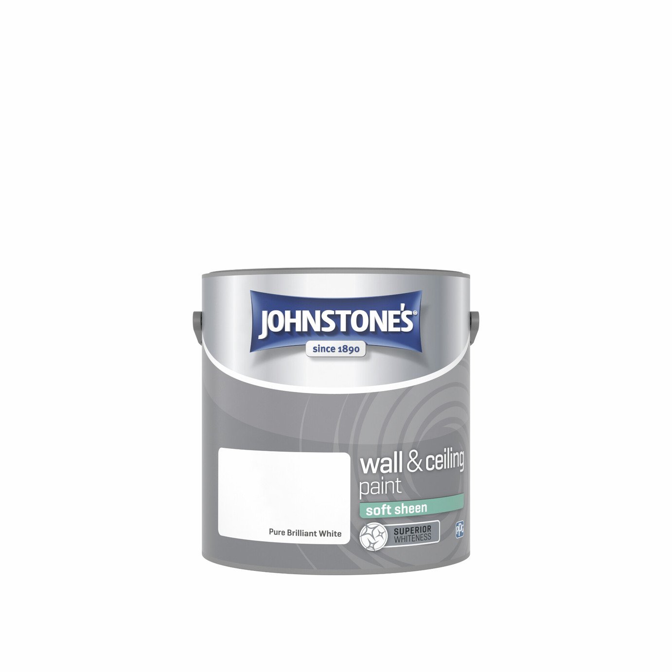Johnstone's Soft Sheen Paint - Brilliant White - 2.5L
