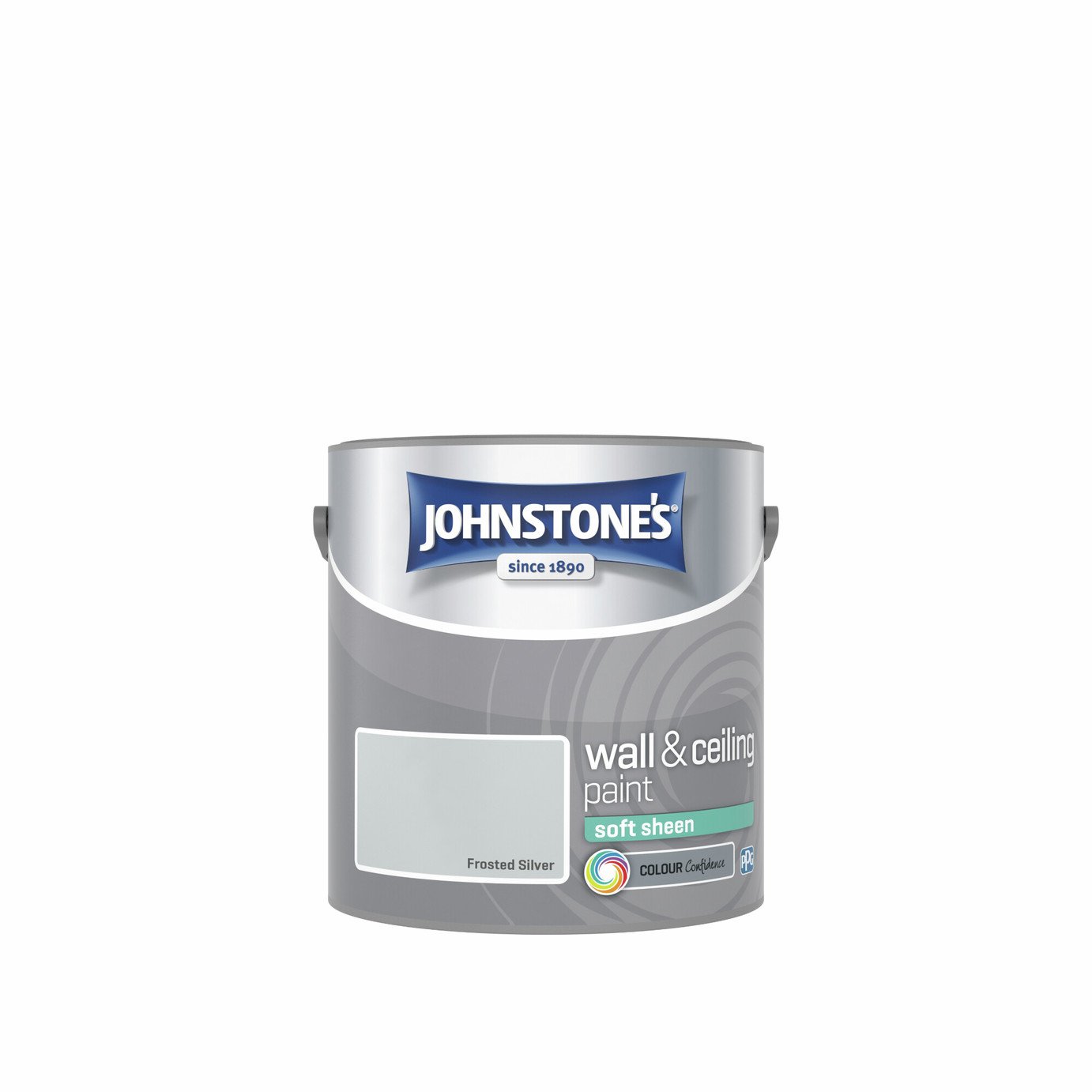 Johnstone's Soft Sheen Paint - Frosted Silver - 2.5L