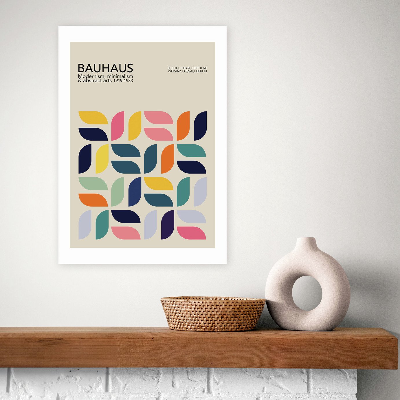East End Prints Bauhaus Petals Art Print