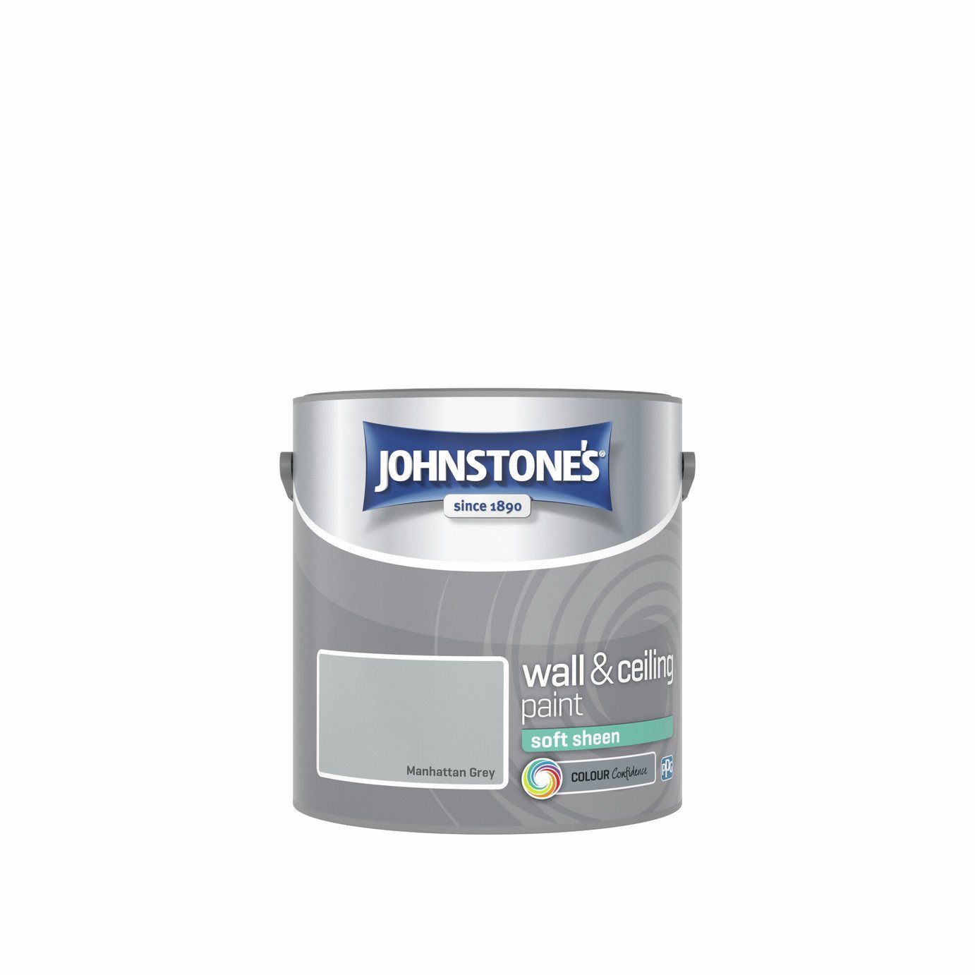Johnstone's Soft Sheen Paint - Manhattan Grey - 2.5L