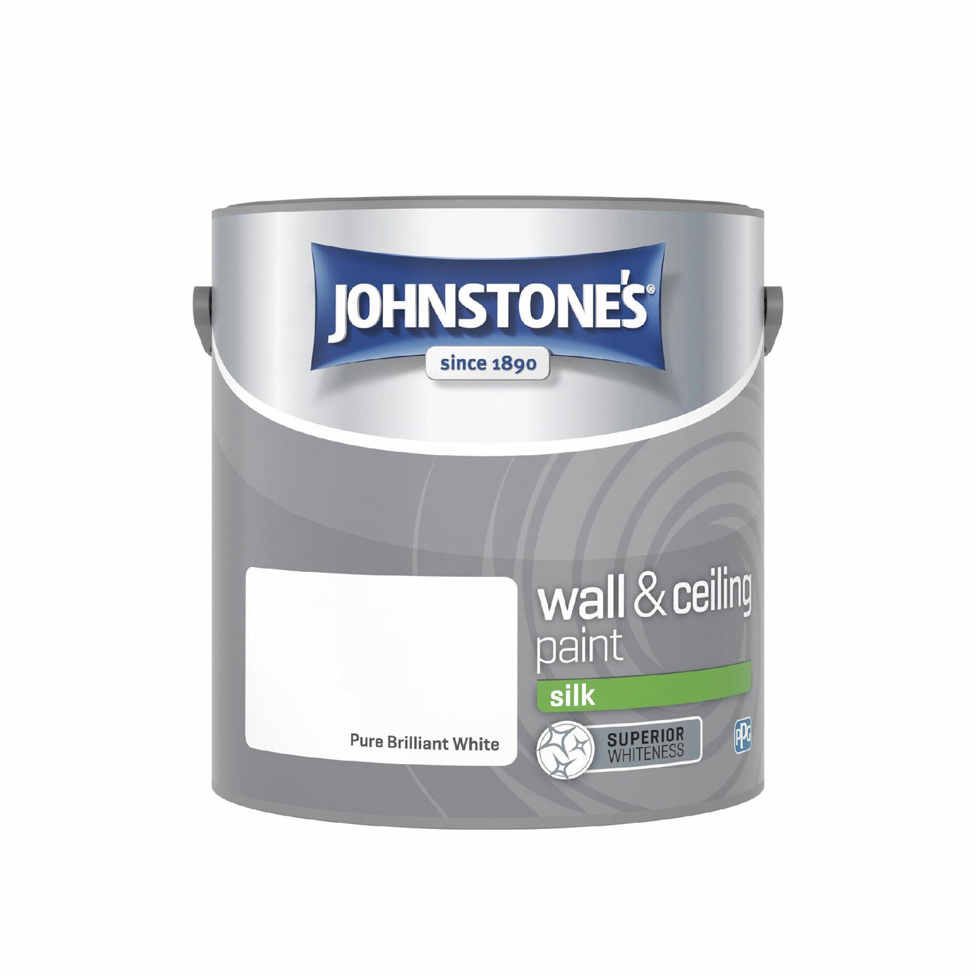 Johnstone's Wall & Ceiling Silk Paint - Brilliant White 2.5L