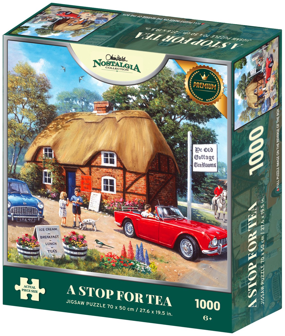Kidicraft Nostalgia A Stop For Tea 1000 Pieces Puzzle