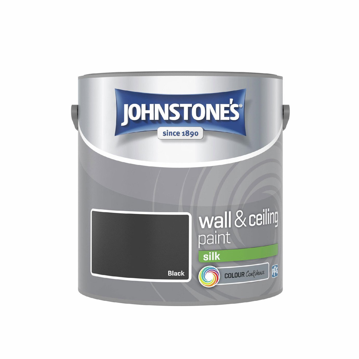 Johnstone's Wall & Ceiling Silk Paint - Black - 2.5L