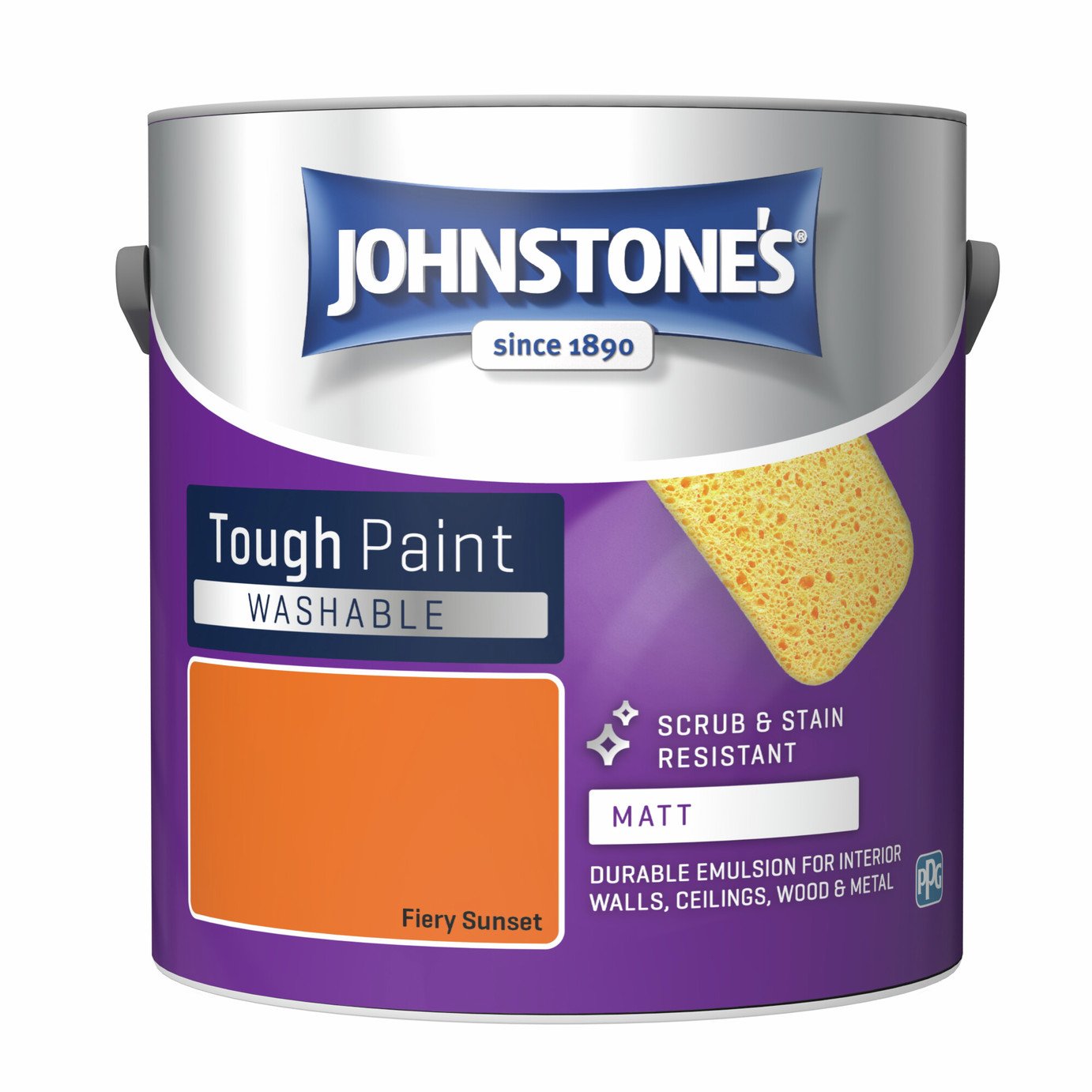 Johnstone's - Washable Matt Paint - Fiery Sunset - 2.5L