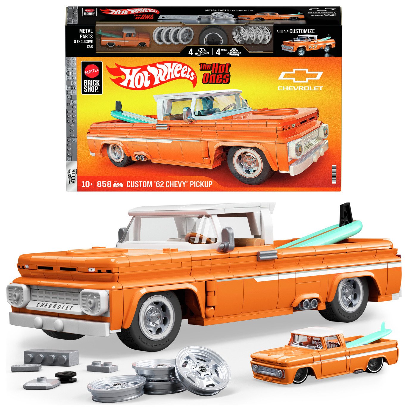 Brick Shop Hot Wheels Custom '62 Chevy Pickup Building Kit