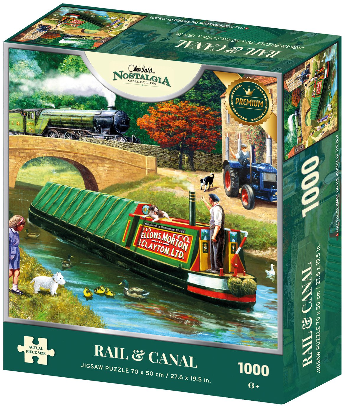 Kidicraft Nostalgia Rail And Canal 1000 Pieces Puzzle